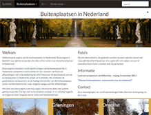 Tablet Screenshot of buitenplaatseninnederland.nl